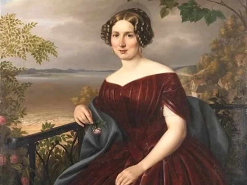 1806-Johann Wilhelm David Bantelmann - Giovane donna di Blankenese